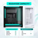 Phanteks NV7 Full-Tower Gaming Case, Panoramic Tempered Glass, E-ATX, 12×120mm Fan Support, Triple 360mm Radiators, 450mm GPU, Built-In D-RGB | BLACK - Image 11