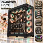 Phanteks NV7 Full-Tower Gaming Case, Panoramic Tempered Glass, E-ATX, 12×120mm Fan Support, Triple 360mm Radiators, 450mm GPU, Built-In D-RGB | BLACK