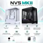 Phanteks NV5 MKII  Mid-Tower Gaming Case, Panoramic Tempered Glass, Rear-Connect E-ATX, Dual 360mm Radiators, 8×120mm Fans, 440mm GPU, Built-In D-RGB | BLACK - Image 3