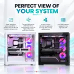 Phanteks NV5 MKII  Mid-Tower Gaming Case, Panoramic Tempered Glass, Rear-Connect E-ATX, Dual 360mm Radiators, 8×120mm Fans, 440mm GPU, Built-In D-RGB | BLACK - Image 4