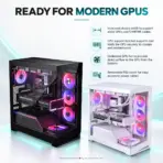 Phanteks NV5 MKII  Mid-Tower Gaming Case, Panoramic Tempered Glass, Rear-Connect E-ATX, Dual 360mm Radiators, 8×120mm Fans, 440mm GPU, Built-In D-RGB | BLACK - Image 5