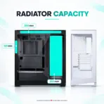 Phanteks NV5 MKII  Mid-Tower Gaming Case, Panoramic Tempered Glass, Rear-Connect E-ATX, Dual 360mm Radiators, 8×120mm Fans, 440mm GPU, Built-In D-RGB | BLACK - Image 10