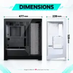 Phanteks NV5 MKII  Mid-Tower Gaming Case, Panoramic Tempered Glass, Rear-Connect E-ATX, Dual 360mm Radiators, 8×120mm Fans, 440mm GPU, Built-In D-RGB | BLACK - Image 11