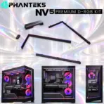 Phanteks NV5 Premium D-RGB Kit , 3 Magnetic LED Modules, Illuminated Motherboard Cable Cover, D-RGB Power Hub, JST & SATA Cables, NV5/NV5 MKII | BLACK - Image 5