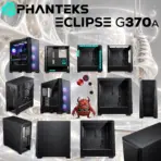 Phanteks Eclipse G370A Mid-Tower Gaming Case, 3× M25 D-RGB Fans, High-Airflow Mesh, SSI-EEB / E-ATX, 360mm Top Radiator, 375mm GPU, USB-C | BLACK  - Image 9
