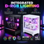 Phanteks XT View Mid-Tower Gaming Case, 3× M25 D-RGB Fans, Panoramic Tempered Glass, E-ATX, Back-Connect Ready, 360mm Radiator, 415mm GPU, USB-C | BLACK - Image 9