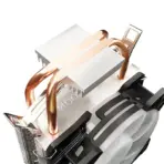 COOLMOON P2 CPU Air Cooler with Two Copper Heat Pipes, 90 mm Mixed-Color LED Fan, 45 CFM, 1,800 RPM, 23 dBA, 3-Pin - Image 3