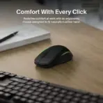 Belkin BBZ010 Wireless Keyboard and Mouse Combo, 2.4 GHz, Full-Size Keyboard with Number Pad, Ambidextrous 3-Button Mouse, USB-A Receiver, Black - Image 3