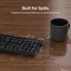 Belkin BBZ010 Wireless Keyboard and Mouse Combo, 2.4 GHz, Full-Size Keyboard with Number Pad, Ambidextrous 3-Button Mouse, USB-A Receiver, Black - Image 6