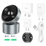 HOCO D5 3 MP Indoor PTZ Camera, 1296p, 355° Pan, 180° Tilt, Motion Tracking, Two-Way Audio, Night Vision, Wi-Fi, App Control - Image 4