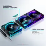 Phanteks D28-120 Reverse Flow D-RGB PWM 3-Pack, Infinity Mirror Side Lighting, 28mm Modular Fans, 1800 RPM, 72.05 CFM, 5V ARGB, 4-Pin PWM | BLACK  - Image 4