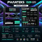 Phanteks D28-120 Reverse Flow D-RGB PWM 3-Pack, Infinity Mirror Side Lighting, 28mm Modular Fans, 1800 RPM, 72.05 CFM, 5V ARGB, 4-Pin PWM | BLACK  - Image 8