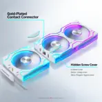 Phanteks D28-120 Reverse Flow D-RGB PWM 3-Pack, Infinity Mirror Side Lighting, 28mm Modular Fans, 1800 RPM, 72.05 CFM, 5V ARGB, 4-Pin PWM | WHITE  - Image 6