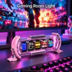 Divoom TimesGate II Cyberpunk Smart Pixel Display, 5 × 1.44" LCD 128×128 Screens, 2.4GHz Wi-Fi, Custom GIF/Pixel Art, Live Clock/Weather/Social Stats, RGB Ambient Lighting, iOS/Android App, USB-C Powered – Pink - Image 16