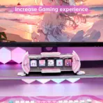 Divoom TimesGate II Cyberpunk Smart Pixel Display, 5 × 1.44" LCD 128×128 Screens, 2.4GHz Wi-Fi, Custom GIF/Pixel Art, Live Clock/Weather/Social Stats, RGB Ambient Lighting, iOS/Android App, USB-C Powered – Pink - Image 15
