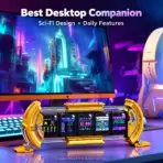 Divoom TimesGate II Cyberpunk Smart Pixel Display, 5 × 1.44" LCD 128×128 Screens, 2.4GHz Wi-Fi, Custom Pixel Art & Live Widgets, 45-LED RGB Lighting, 12 Effects, iOS/Android App, USB-C Powered – Yellow - Image 7