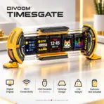 Divoom TimesGate II Cyberpunk Smart Pixel Display, 5 × 1.44" LCD 128×128 Screens, 2.4GHz Wi-Fi, Custom Pixel Art & Live Widgets, 45-LED RGB Lighting, 12 Effects, iOS/Android App, USB-C Powered – Yellow - Image 15