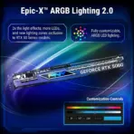 PNY GeForce RTX 5060 ARGB EPIC-X RGB OC Triple Fan GPU, 8GB GDDR7, 2580MHz Boost, DLSS 4, PCIe 5.0 x8, 3× DP 2.1b / HDMI 2.1b, Windows 10/11/Linux – Black - Image 3