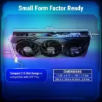 PNY GeForce RTX 5060 ARGB EPIC-X RGB OC Triple Fan GPU, 8GB GDDR7, 2580MHz Boost, DLSS 4, PCIe 5.0 x8, 3× DP 2.1b / HDMI 2.1b, Windows 10/11/Linux – Black - Image 4