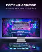 GravaStar Mercury V75-HE Gaming Keyboard With RGB Gateron Magnetic Jade Pro Switch : 8000Hz Polling Rate, 0.005mm Magnetic Switch Precision, 0.125ms Ultra-Low Latency, Adjustable Actuation, Rapid Trigger, Semi-Aluminum Build  | Stealth Black ● USED - Image 2