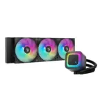 DeepCool LE360 V2 CPU Liquid Cooler 360mm Radiator With Frosted Pump 3x ARGB Fans Anti-Leak Tech PWM Control Intel LGA1851/1700/1200 AMD AM5/AM4 | Black - Image 8