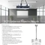 NCTS CM-70120 Universal Projector Mount: Adjustable Wall or Ceiling Bracket with Extendable Arms, Tilt Function, and Heavy-Duty Construction for DLP/LCD Projectors (70cm-120cm) - Ideal for Home and Office Use - Image 4