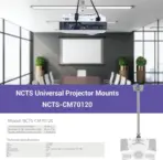 NCTS CM-70120 Universal Projector Mount: Adjustable Wall or Ceiling Bracket with Extendable Arms, Tilt Function, and Heavy-Duty Construction for DLP/LCD Projectors (70cm-120cm) - Ideal for Home and Office Use - Image 5