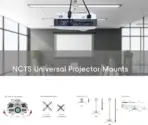 NCTS CM-70120 Universal Projector Mount: Adjustable Wall or Ceiling Bracket with Extendable Arms, Tilt Function, and Heavy-Duty Construction for DLP/LCD Projectors (70cm-120cm) - Ideal for Home and Office Use - Image 3