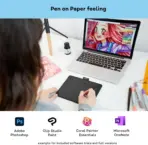 Wacom Intuos S Black with Bluetooth – Drawing Tablet with Pen, Stylus Battery-free & Pressure-sensitive, Compatible with Windows, Mac & Android, Perfect Tablet for Drawing, Graphics or Remote Working - Image 2