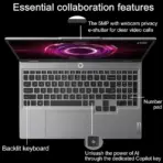 LENOVO AI PC LOQ 15AHP10 : AMD Ryzen 5 220 | 16GB DDR5 RAM ; 512GB SSD NVMe | RTX 5050 (8GB) | 15.6-inch 144Hz IPS Display | White Backlight Keyboard | Windows 11 | LUNA GREY - Image 5