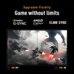 ASUS TUF Gaming VG27AQM5A-P 27" QHD 300Hz Fast IPS Monitor , 0.3ms GTG , ELMB Sync , 95% DCI-P3 , HDR10 , G-SYNC Compatible , FreeSync Premium , Dual 2W Speakers , Gaming AI &  Shadow Boost | No Stand Included - Image 5