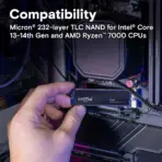 Crucial T705 2TB PCIe Gen5 NVMe M.2 SSD, Up to 14,500MB/s Read & 12,700MB/s Write, Gen5 Gaming Drive with 232-Layer NAND, DirectStorage Ready, Works with Intel & AMD | CT2000T705SSD3 - Image 5