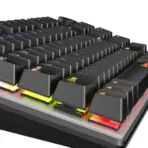 MEETION MK008 PRO TKL Mechanical Gaming Keyboard | 87-Key, RGB Backlit, Hot-Swap Red Switches, Volume Knob, USB-C, Anti-Ghosting – Black - Image 5