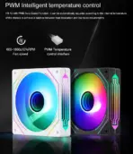 SEGOTEP HB12 Combo Kit Gaming PC Cooling (3x Fan + 10port 5v ARGB Controller Hub+ Remote Control ) - 120mm - Infinity Mirror ARGB Design on Sides -molex - Hydraulic Bearing- THREE Fans - White - Image 12