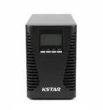 KSTAR MP1kS Online UPS 1000VA / 900W Pure Sinewave Double Conversion With LCD Status Display, Wide Input 110–300Vac , RS232-USB-EPO-2x RJ45 & 2 Output Sockets, 2 Acid Batteries 9Ah / 12V - Image 2